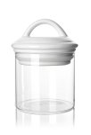 SK-7030W STORAGE Jar 650ML Cl White Lid