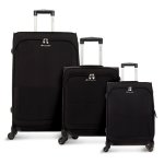Travelite Flash 3 Piece Set -black - Ys Travel Bags