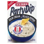 Cubbs Sour Cream & Black Pepper Dip 30G