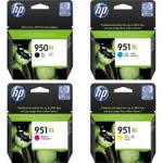 Hp 950XL Original High Yield Ink Cartridges Combo Set