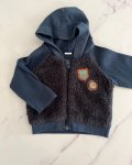 Naartjie Blue Fleece Hoodie 3 6M