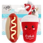 All For Paws Hotdog With Cola Dog Toy - 2 Pack Waggs Online Pet Shop