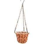 Pamper Hamper Ph Garden - Hanging Pp Plastic Woven Basket 15CM Light Brown