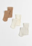 3-PACK Fine-knit Tights - Multi