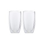 Maxwell & Williams 450ML Blend Double Walled Glasses 2 Piece Clear