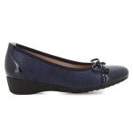 Rishion Low Wedge - Navy - 9