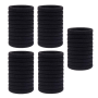 50PCS Elastic Hair Ties - Black