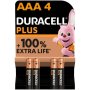Duracell Plus Batteries Aaa 4 Pack