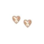 Truejoy Etched Hearts Earrings