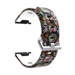 Fitbit Killer Deals Replacement Silicone Strap For Ionic- Colourful Skulls - Best Bargains Online