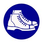 Mandatory Safety Signage Foot Protection Plastic 19CM X 19CM