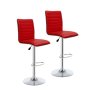 Nu Dekor - Allister Bar Stool - Set Of 2 - Red