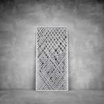 Wall Art D064 - 1040 X 535 X 20 Indoor Matt Silver Warm White