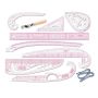 10PIECE Styling Sewing Curve Ruler Set Quilting French Curve Pattern Rulers