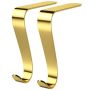 2 Pieces Christmas Stocking Gift Fireplace Mantel Hook Wall Decor