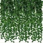 6PCS Artificial Ivy Greenery Garland Fake Vines Hanging Plants Backdrop For Room Bedroom Wall Decor Green Leaves For Jungle Them