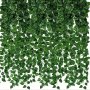 6PCS Artificial Ivy Greenery Garland Fake Vines Hanging Plants Backdrop For Room Bedroom Wall Decor Green Leaves For Jungle Theme Christmas Party