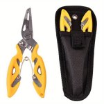 Stainless Steel Fishing Pliers With Hook Remover Fish Controller - Ergonomic One-handed Operation Multi-tool For Anglers Essenti