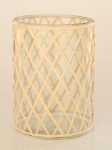 Bamboo Patterned Glass Candle Holder 25X18CM