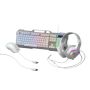 Wireless Rgb Gaming Combo Set - Keyboard Mouse & Headset White