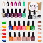 High Quality Glam Gel Uv led Gel Nail Polish Salon Starter Kit 21 Piece - Indigo neon champagne