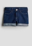 Superstretch Denim Shorts - Dark Denim Blue