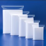 100PCS Clear Reclosable Zip Poly Plastic Bags - Resealable Lock Seal Zipper Poly Bags For Prints Office Kitchen Supplies Beads A