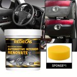 Redecas Multifunctional Automotive Interior Renovate Wax - 170ML - Abs Resin Material - Restores Shine And Brightness To Dashboa