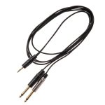 Quik Lok Just J352J-3 Cable Jack Stereo 3.5 MINI 2 X Jack Mono 6.3 2M