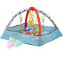 Baby Gym Play Mat With Ocean Ball & Sensory Toys Great For Newborn Infant