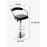 Hugo Bar Stool 2-PACK Blk