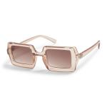 Trans Champagne Square Brown Sunglasses