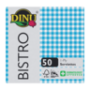 Bistro Blue Chequered Serviettes 50 Pack