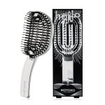 Moyoko Hailo Detangling Brush Silver Chrome