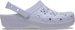 Classic Floral Cut Out Clog - Purple Moon M9W11