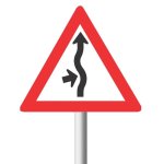 Concealed Driveway From Left Road Sign W217