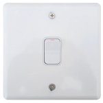 Isolator Switch 60A 2-POLE White Steel 125 X 125MM