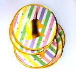 Gold Unicorn Head Paper Plate - Factory Plaza