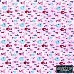 Printed Tton Nautical Fish 15530 012