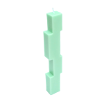 Stacked Candle Cinnamon Pear Scented - Mint