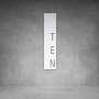 House Number D30 - 1500 X 375 / Matt White / Warm White