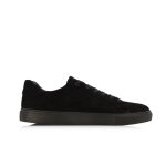 Textured Low-top Sneaker -black