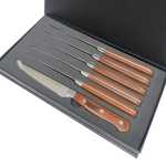 Snappy Chef 6PC Steak Knife + Block Set SCKS006