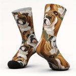 British Bulldog Pattern Socks DBS7