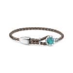 Leather Strap Disc Turquoise - 14 - 25CM Adj