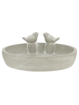 Stone Effect Bird Bath Bowl - None Assorted