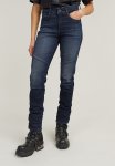 G-star Raw Ace 2.0 Biker Slim Straight Wmn - Blue