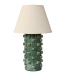 Tessera Green Ceramic Table Lamp