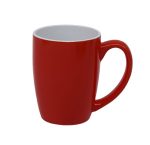 Standard Bullet Red Outside inside White Mug 340 Ml