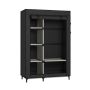 Nudekor - Double Wardrobe Storage Rack - Black